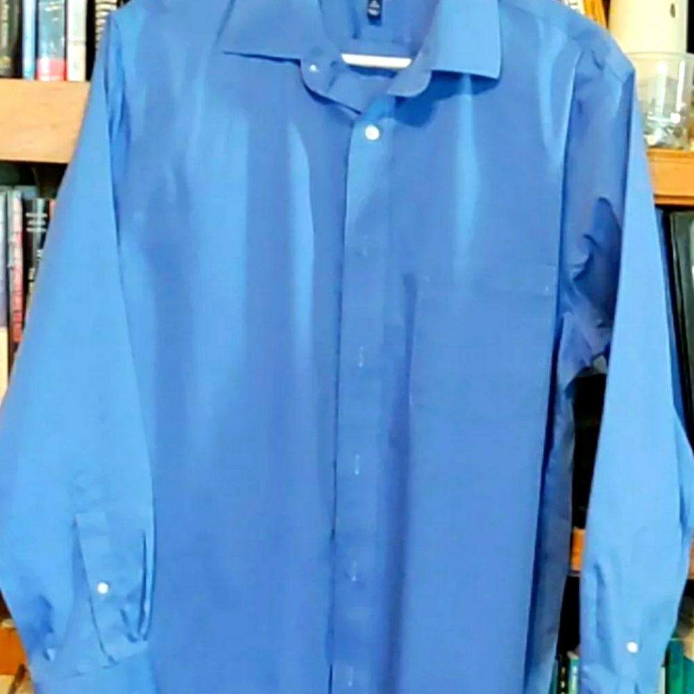 Men's Croft And Barrow Long Sleeve Button Up Shirt Size 16